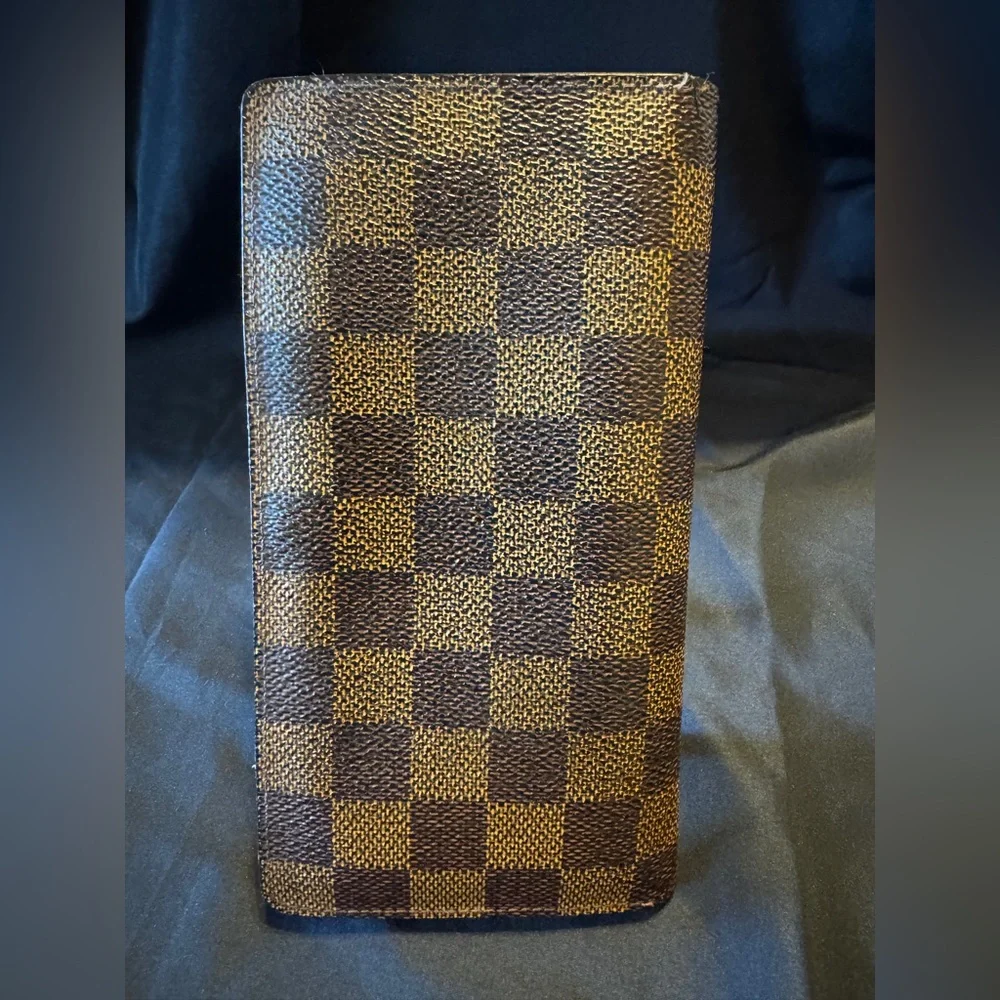 Louis Vuitton Damier Ebene Long Bifold Organizer Checkbook Wallet - Unisex - Picture 2 of 13
